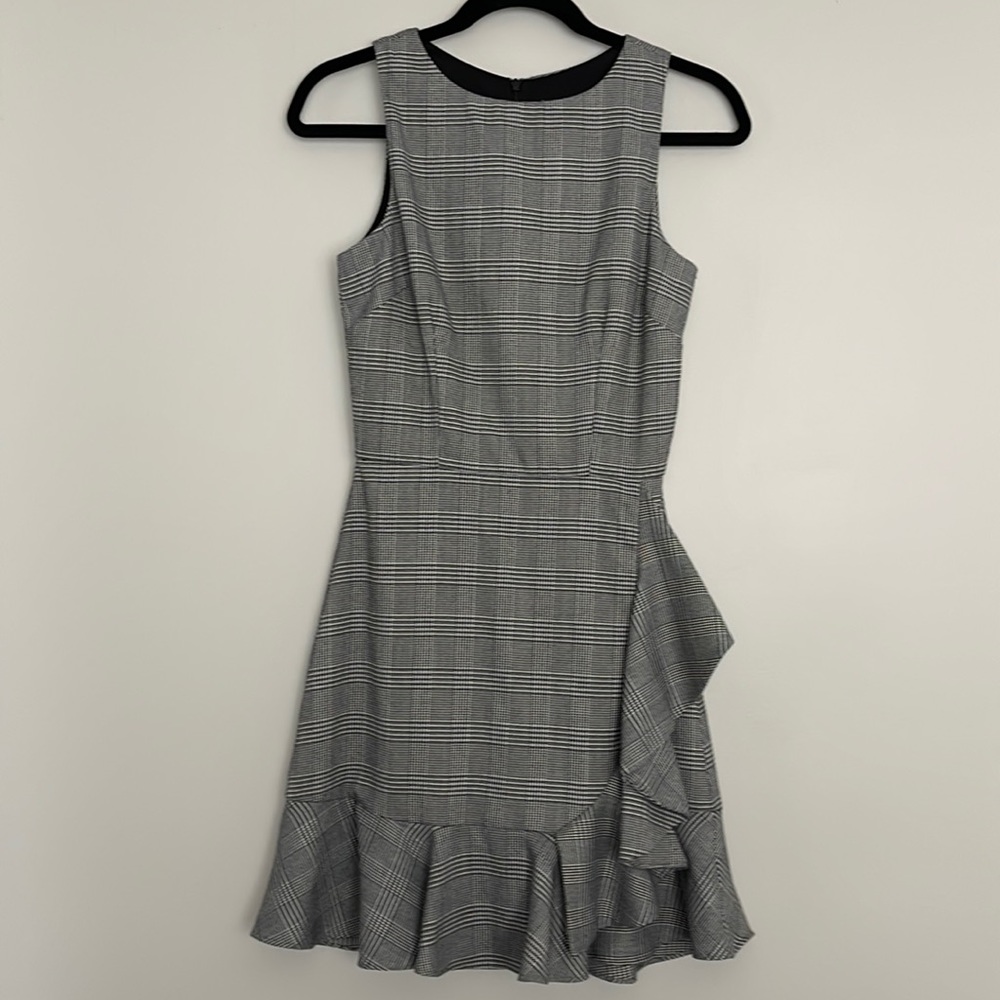 Necessary Objects by Ady Gluck Frankel Houndstooth Print Dress Sz S